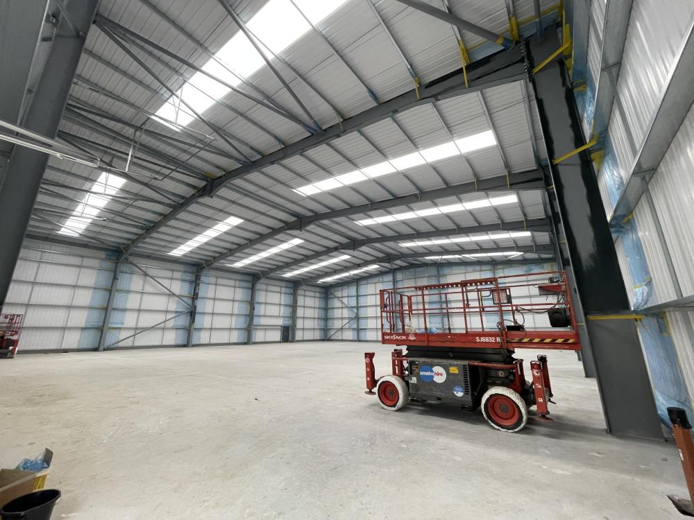 Beva Build – Intumescent Coating to Steel Portal Frame